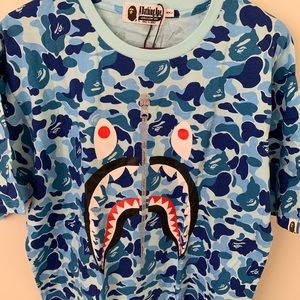 Used blue bape shark xl men’s